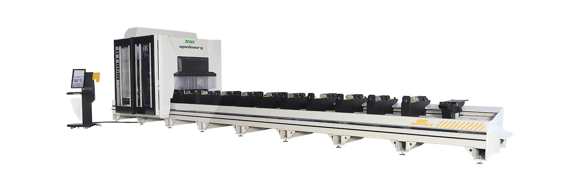 Centro de mecanizado y corte de perfiles CNC INO Apollo de 5 ejes