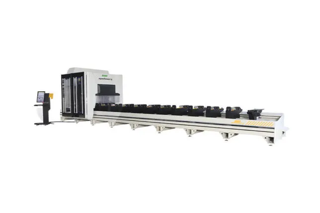 Centro de mecanizado y corte de perfiles CNC INO Apollo de 5 ejes